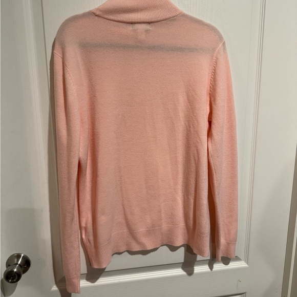 Basic Editions Soft Pink Cowl Neck Sweater with pearls - Picture 4 of 5